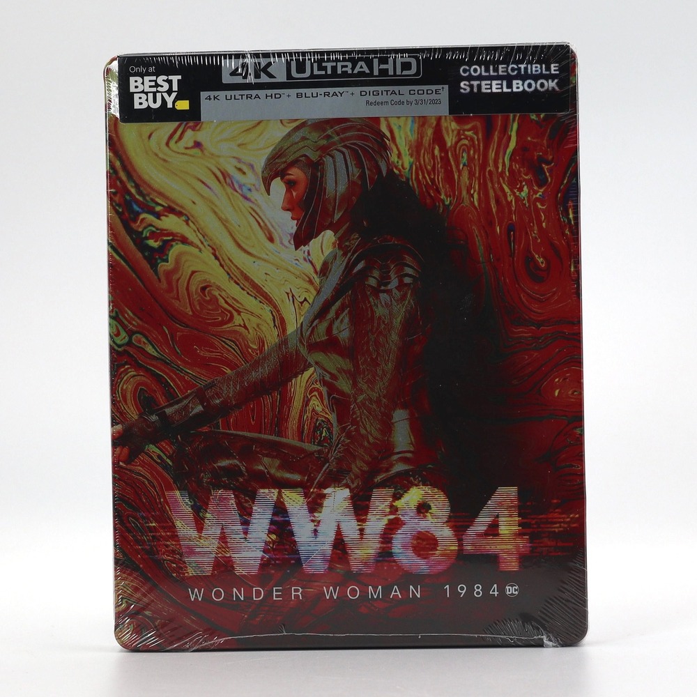 Wonder Woman 1984 4K UHD Blu-ray SteelBook Best Buy Exclusive WW84 DC Movie New